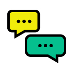 Pictogramme représentant des bulles de dialogue