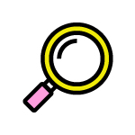 Pictogramme représentant une loupe