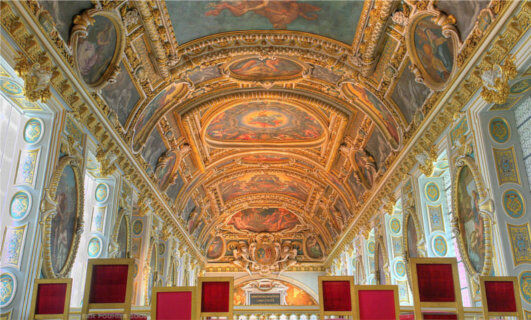 Fresques décorant le plafond du Château de Fontainebleau