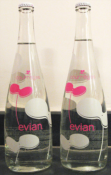 Bouteilles Evian