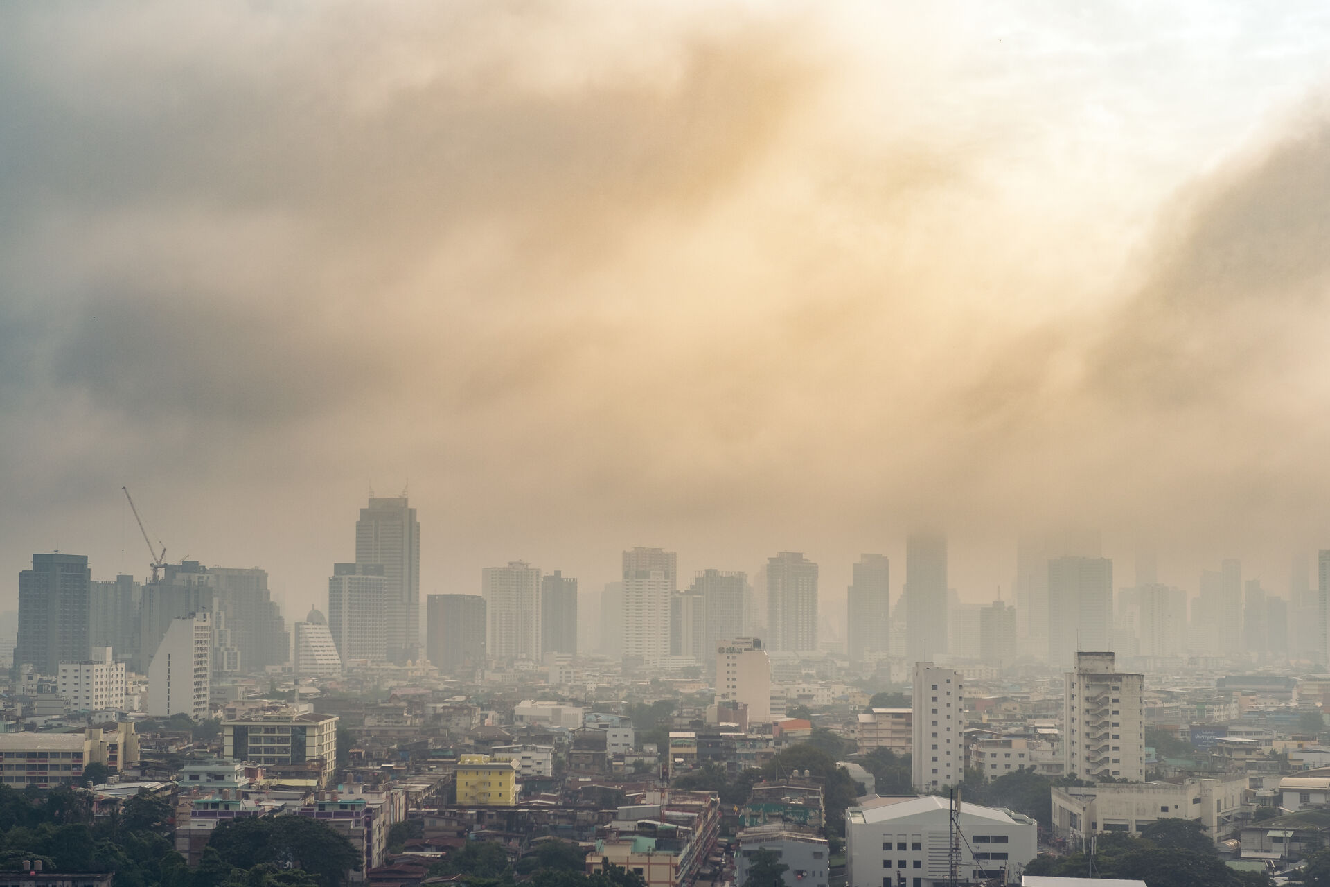Illustration de la pollution atmosphérique (de l’air)