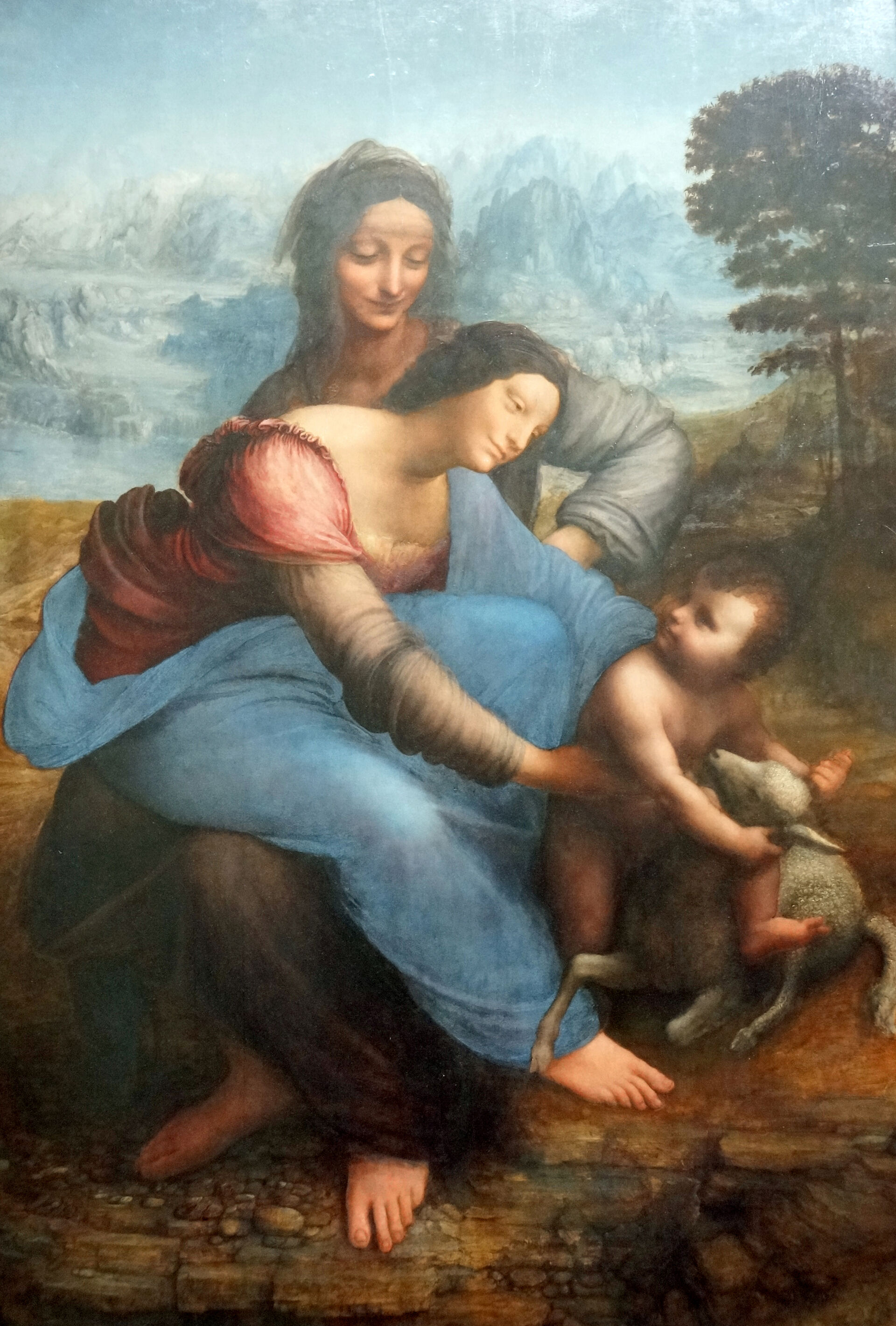 La Vierge à l'Enfant avec sainte Anne de Léonard de Vinci