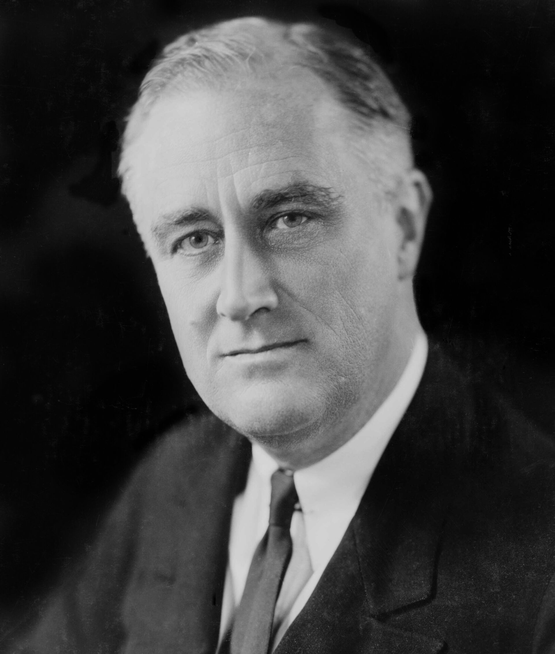 Portrait de Franklin Delano Roosevelt, président des États-Unis de 1933 à 1945