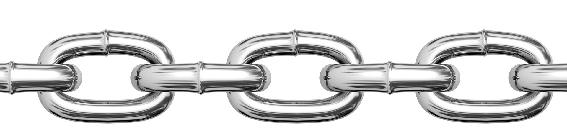 Les chaines sont généralement composées d’acier doux, un alliage ferreux.
